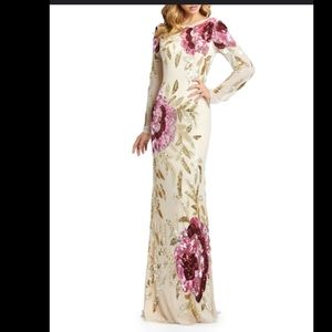 MAC DUGGAL Sequence Mermaid Gown